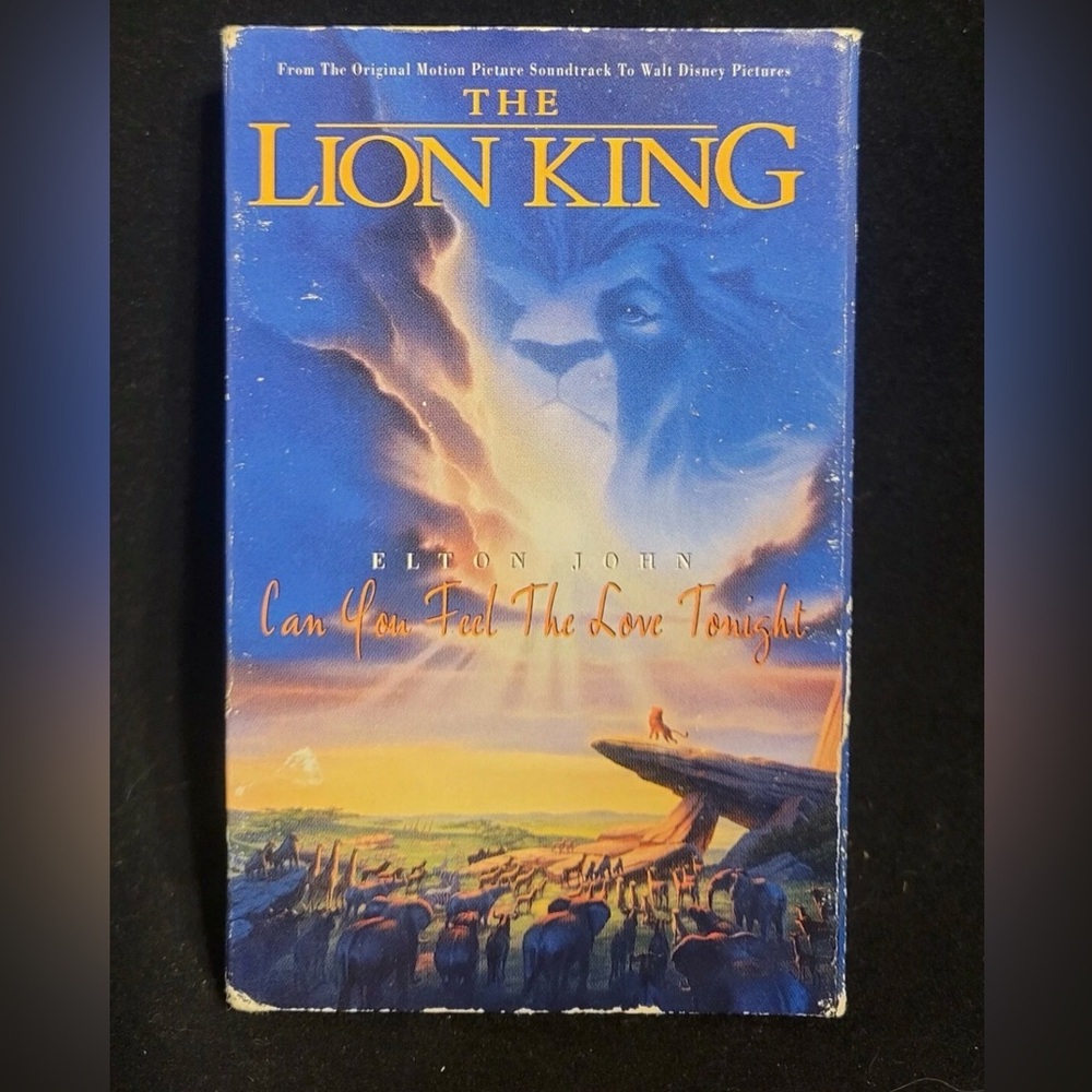 VTG Can You Feel The Love Tonight Lion Kong Cassette Tape single Elton John